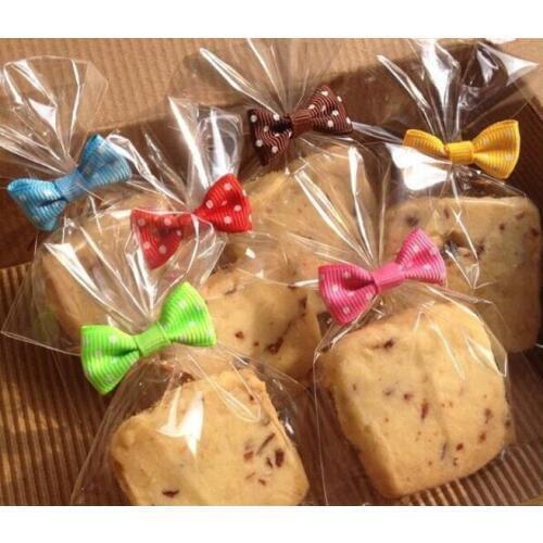 100 Pcs Gift Lollipop Candy Cookie Bag Packaging Open Transparent Wedding Favor Cellophane Small Plastic Wrapping Supplies