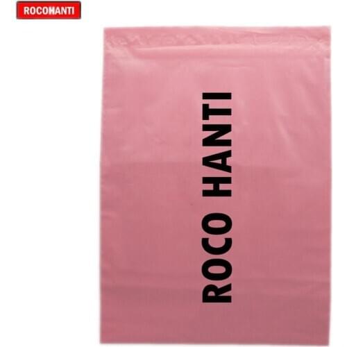 100x Custom logo Printed Baby Pink Color Satchels Post Bags Envelope Plastic Shipping Bags Poly Mailing Bag for Gift Packaging