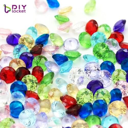 12PCS Round Birthstone Floating Charms Fit Glass Floating Locket LSFC112*12