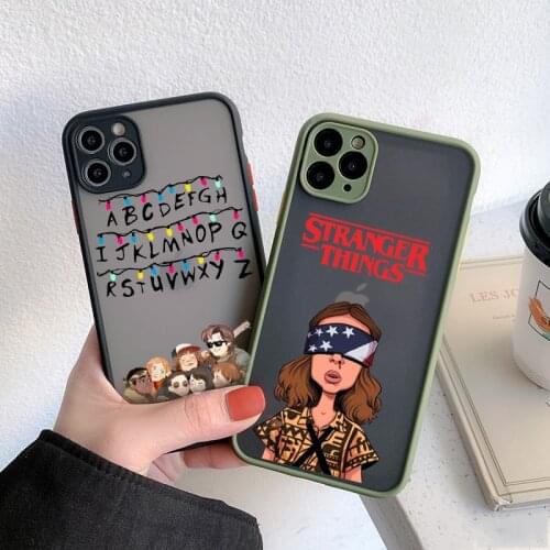 JAMULAR Fashion Stranger Things Phone Case For iPhone 11 Pro 12 XS MAX X 7 XR SE20 8 6Plus Shockproof Silicone Cover Matte Coque