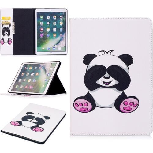 Colored Drawing PU Leather Tablet PC Case with Kickstand For Apple iPad Pro 10.5" 2017 Flip Tablet Case with Wallet Card Holders