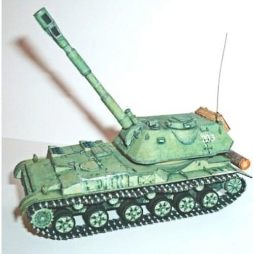 DIYMyModeI USSR 2s3 heavy howitzer DIY Handcraft Paper Model KIT Handmade Toy Puzzles Gift Movie props RU(Origin)