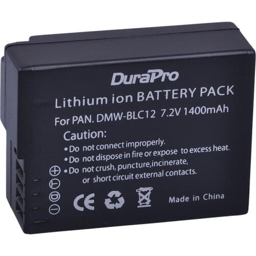 DMW-BLC12 1400mAh DMW-BLC12 BLC12 Battery for Panasonic Lumix FZ1000,FZ200,FZ300,G5,G6,G7,GH2,DMC-GX8