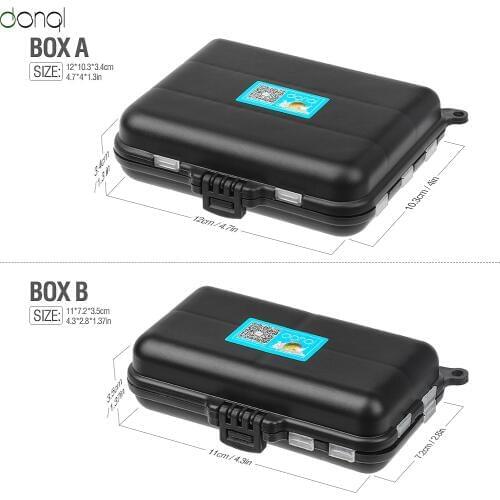 DONQL 9/12 FishHook Fishing Lure Box Compartments Storage Case High Strength Organizer Waterproof Box Fishing Tools Accessories