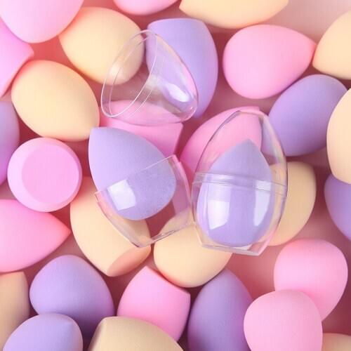 2020 New Smooth Beauty Makeup Sponge Blender Blending Puff Dry&Wet Dual-use Cosmetic Puff Beauty Egg Cosmetic Tool