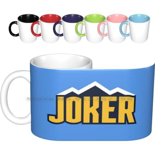 Joker Mountains 3 Ceramic Mugs Coffee Cups Milk Tea Mug Joker Jokic Nikola Jokic Nikola Joki? Joki? Mile High City Basketball