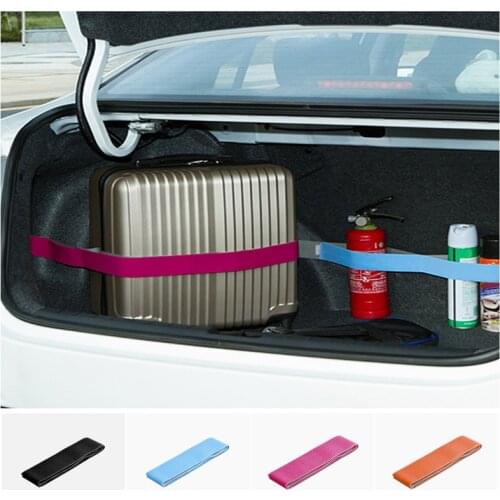 Creative Car Trunk Storage Device Hook and Loop Strong Adhesion Fixed Straps Solid Color Baggage Debris Anti-drop Magic Stickers