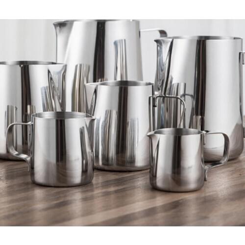 Milk Jugs Stainless Steel Frothing Pitcher Pull Flower Cups Coffee Milk Frother Latte Art Milk Foam Tool Coffeware