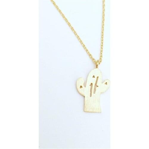 Hot Selling Plant Necklace. Personality Cactus Female Necklace Jewelry. Tenacious Vitality Gift For Friends