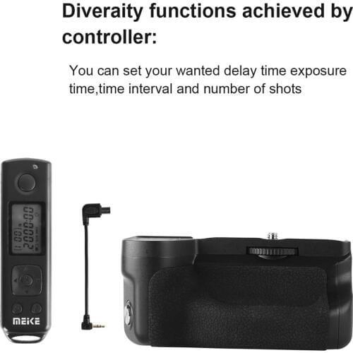 Meike Battery Grip 2.4GHz Wireless Remote MK-A6600 PRO Grip Double Battery Life for A6600