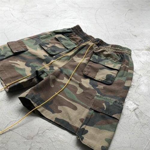 New Fashion Camouflage Casual 2021 Student Camouflage Shorts bf Style Shorts Womens Retro Chic Multi-Pocket Camouflage Cargo