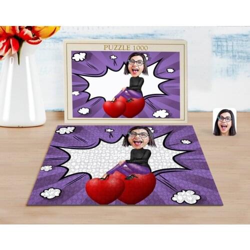 Personalized Women 'S Caricature of 1000 Piece Professional Puzzle-2