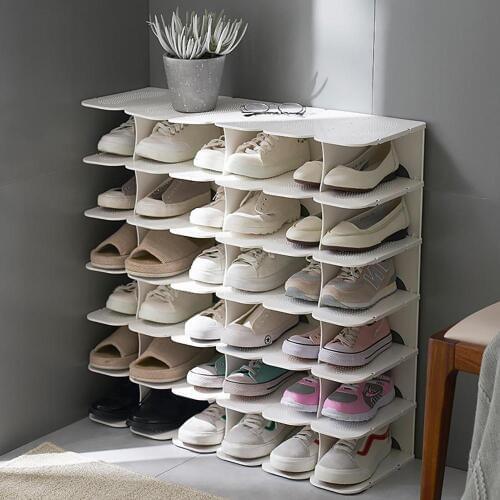 5 Layers Separatable Plastic Shoe Rack Shelf Shoe Organizer Furniture Shoes Storage Cabinets Bedroom Storage Shelf