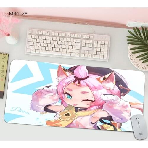 MRGLZY Best-selling Mouse Pad Gaming Mouse Pad Gaming Keyboard Table Mat Genshin Impact Rubber Office Mouse Pad Keyboard Rest