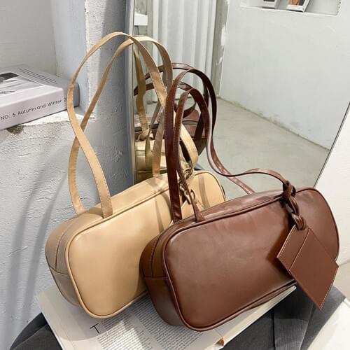 Crossbody Bags Small PU Leather Soft Underarm Shoulder Fluffy Lady Shoulder Handbags Female Simple Totes for Women 2020 Trend