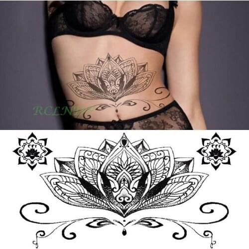 Waterproof Temporary Tattoo Sticker Sexy Fake Tatoo Diamond Crystal Flash Tatto on Breast Chest Belly Back for Women Girl