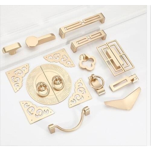Gold Cabinet Knobs and Handles Luxury Gold Kitchen Cupboard Door Pulls European Drawer Furniture Handle Hardware