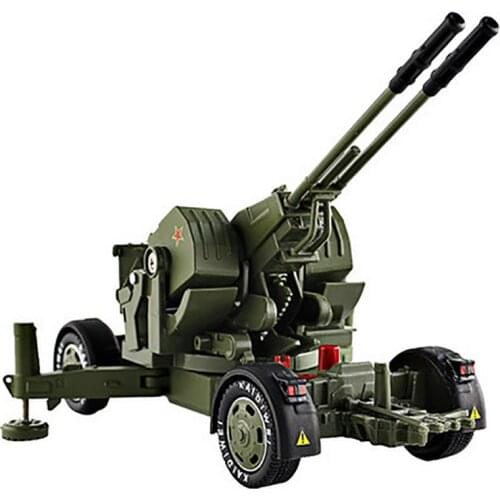 1:35 Anti-Aircraft Gun Alloy Mortar Tank Cannon Military Anti-Aircraft Missile Launcher Model for Collection Display Souvenir