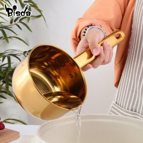 1pc Stainless Steel Water Scoop Long Handle Water Spoon Food Serving Spoon Soup Spoon Kitchen Water Ladle