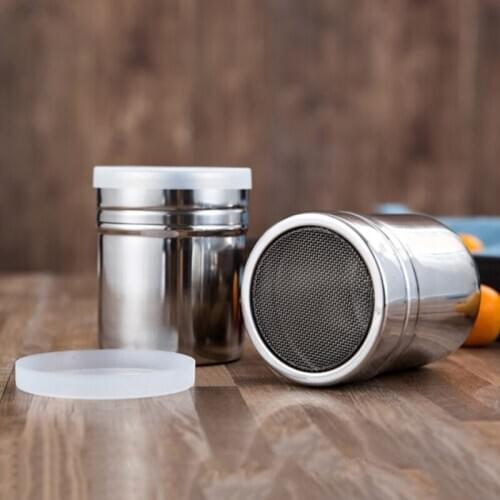 1Pcs Stainless Steel Salt Sugar Pepper Shaker Box Spice Powder Containers Home BBQ Baking Picnic Use