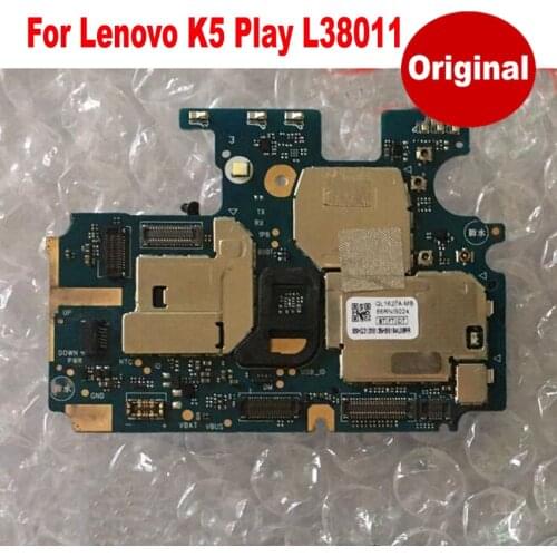 100% Original Tested Working Mainboard Motherboard For Lenovo K5 Play L38011 Circuits Card Fee Flex Cable Phone Plate