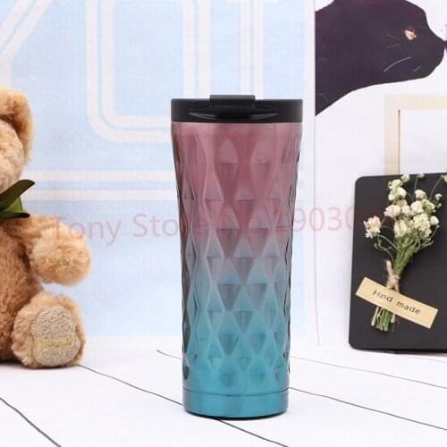 15pcs Vacuum Insulated Thermal Mug Travel Car Tumbler Mug Stainless Steel Double Wall Coffee Cup Water Bottle, Leak Spill Proof