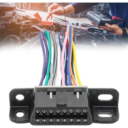 16 Pin OBD2 Cable Female Extension Connector OBD 2 Adapter Cable