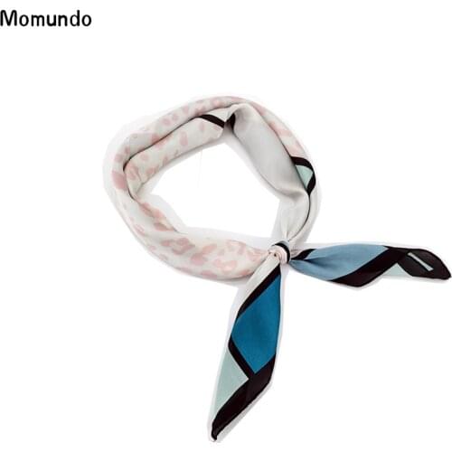 2019 Spring Summer Square Lady Scarves Leopard Grain Thin Silk Scarf Luxury Design 70*70 Elegant Women Neckerchief