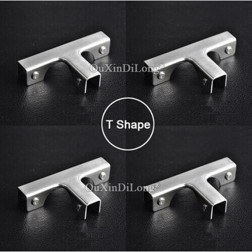 4PCS Stainless Steel Aquarium DIY Reinforced T Clamps Glass/Acrylic Showcase Clips/Connector,for Glass/Acrylic,No Drilling GF342
