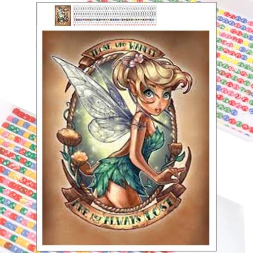 Diamond Painting Disney Fairy Tale 5D DIY Cartoon Fantasy Princess Full Drill Cross Stitch Wall Stickers Art Mosaic Home Decor