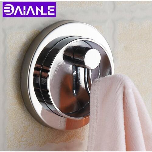 BAIANLE Living Room Bedroom Creative Hook Wall Mount Toilet Storage Coat Hook Brass Invisible Folding Bathroom Clothes Hook