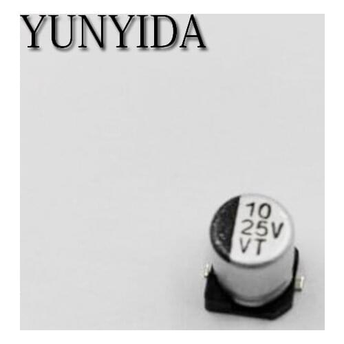 Free Shipping 20pcs 25V 10UF 4*5.4mm SMD Aluminum Electrolytic Capacitor