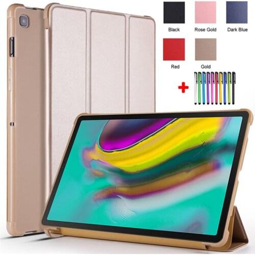 Coque For Samsung Tab S5E Case 10.5 inch 2019 SM-T720 SM-T725 Tri-Fold Tablet For Galaxy Tab S5E 10.5 Cover T720 2019 Etui + Pen