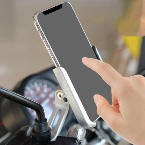 Protective Cushion Stable High Strength Rearview Mirror Mount Motorcycle Navigation Phone Holder for Electric Tricycle