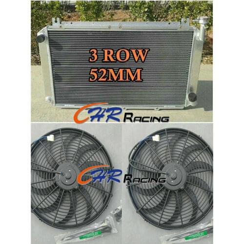 FOR 3ROW Aluminum Radiator Nissan GQ PATROL Y60 4.2L Petrol TB42S TB42E +FANS