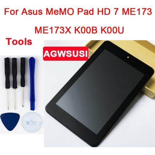 For Asus MeMO Pad HD 7 ME173 ME173X K00B K00U (for LG) Sensor Glass Touch Screen Digitizer + LCD Display Panel Assembly + Frame