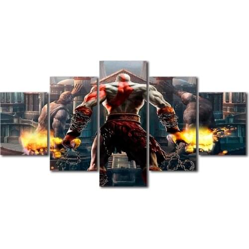 Canvas Paintings on The Wall Art KRATOS GOD OF WAR Posters and Prints Modern Pictures for Living Room No Frame