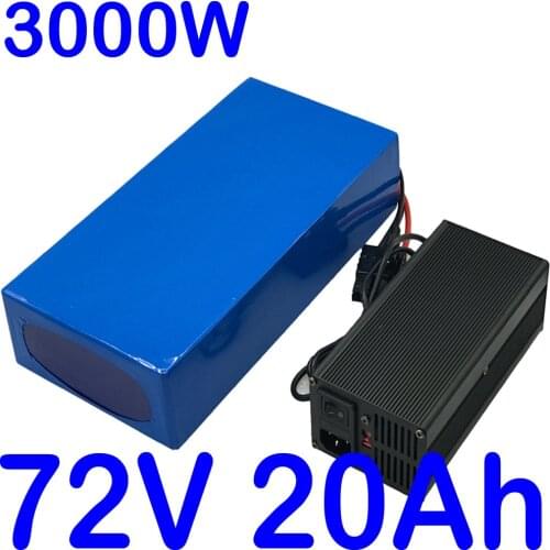 Free Tax 72V Lithium Battery Pack 72V 20Ah E-Bike Scooter Battery 72V 2000W 2500W 3000W Electric Bike Motor+84V 5A Charger
