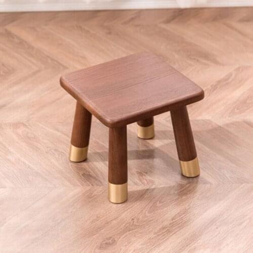 GY Small Stool Living Room Home Coffee Table Stool Small Bench Solid Wood Square Stool Shoe Changing Stool Small Square Table