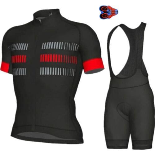 2019 NEW BLACK Cycling Team Clothing Bike Jersey Quick Dry Mens Bicycle Shirts Short Sleeves Cycling Jerseys Bike Maillot
