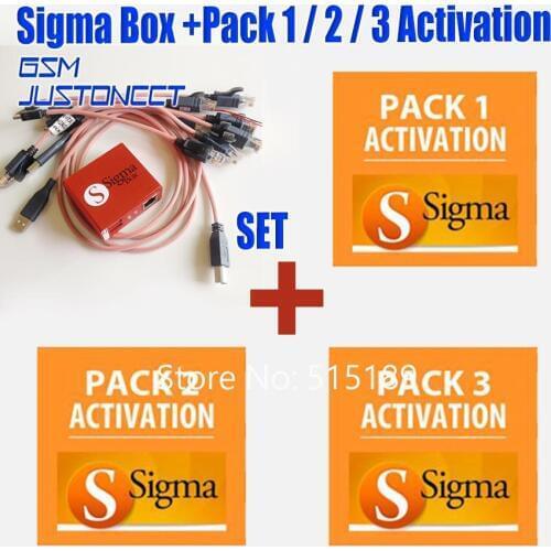 Original New sigma box with 9 Cable Set + Sigma Pack 1, 2, 3 Activations / SIGMA BOX + PACK1 + PACK2+ PACK3 For Huawei