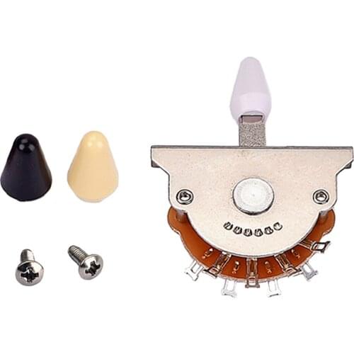 Durable Copper Bass Guitar Replacement 5-way Pickup Selector Switch Toggle Nickel Color