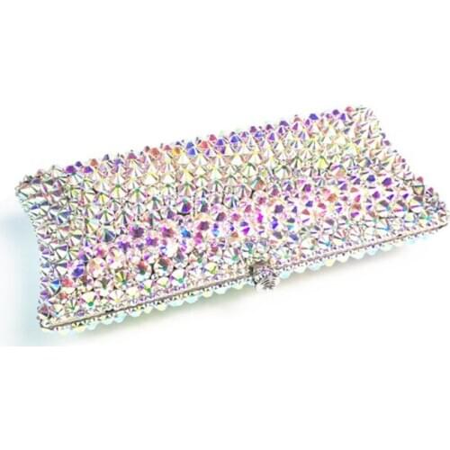 Plain Evening bags Crystal handbag Ladies Wedding Dress Handbags Women Diamond Banquet Clutch Bag Bridal Clutches Bride Purse