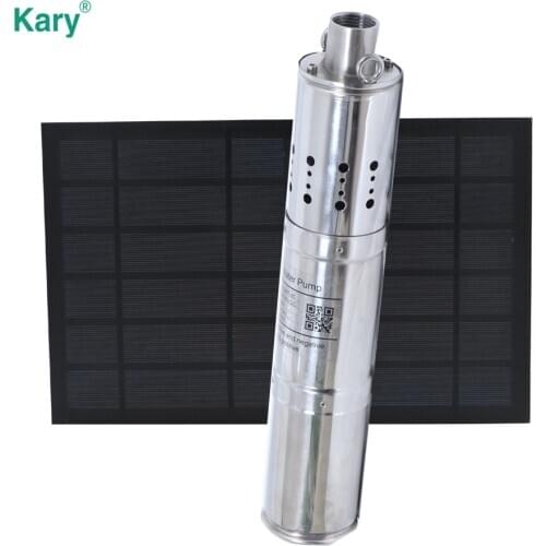 Kary factory direct sales new design 3000l/h 24v 30m max lift 1.28inch outlet irrigation system water solar pump