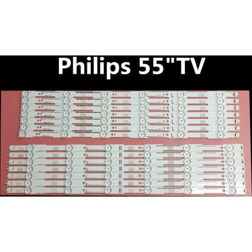 LED Backlight strip 12 lamp For Philips 55"TV LB55037 55PUH6400/88 55PUK6400/12 TPT550J1-QVN03.U 55PUX6400 LB55043 LB55052 E556