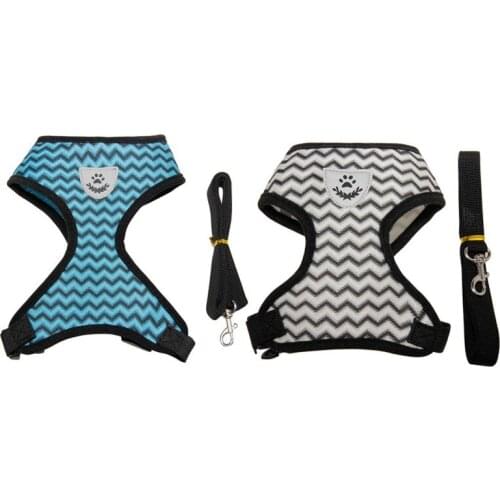 Reflective Pet Wavy Lightweight Chest Strap Dog Cat Chest Walking Belt Harness Vest