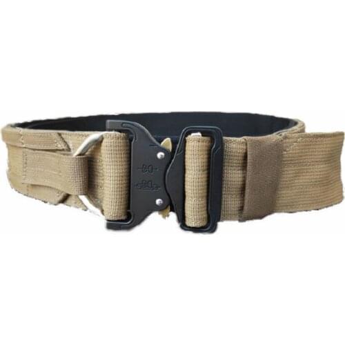 Tactics 2 Inch Wolf Brown Tactical CS Outdoor Military Army Fighter Belt Hunting Shooter Belt