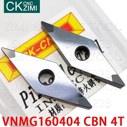 VNMG160404 CBN 4T VNMG 160404 CBN Boron Nitride turning Blades CNC Internal turning tools Metal lathe inserts for Hardened steel