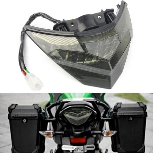 Taillight Integrated LED Brake Motorcycle Turn Signal Rear Tail Light For Kawasaki Ninja 250 300 2013 2014 2015 2016 2017