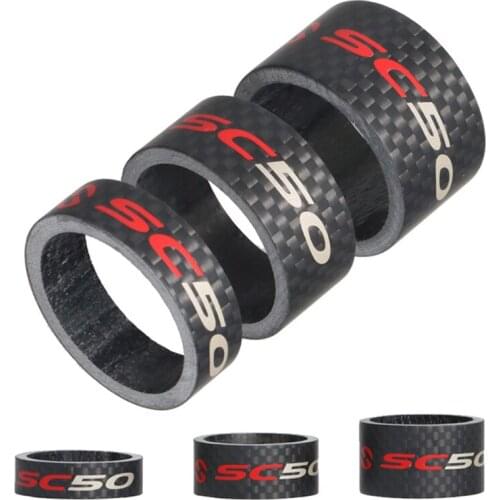 3Pcs/set Full Carbon Bicycle Front Fork Washer Front Headset Spacers 10/15/20mm